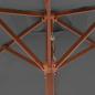 Preview: Sonnenschirm mit Holz-Mast 150x200 cm Anthrazit