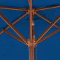 Preview: Sonnenschirm mit Holzmast Blau 150x200 cm