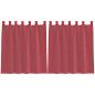 Preview: Voile Vorhänge mit Schlaufen 2 Stk. Weinrot 140x140 cm