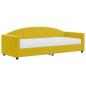 Preview: Tagesbett mit Matratze Gelb 80x200 cm Samt
