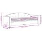 Preview: Tagesbett mit Matratze Gelb 80x200 cm Samt