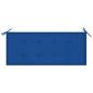 Preview: Stapelbare Gartenbank mit Auflage 128,5 cm Massivholz Teak