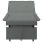 Preview: 3-in-1 Schlafsofa - Ausziehbares Design, Dunkelgrauer Stoff