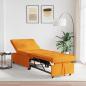 Preview: ARDEBO.de - 3-in-1 Sofa-Bett ausziehbares Design in dunkelgelbem Stoff