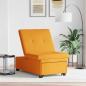 Preview: 3-in-1 Sofa-Bett ausziehbares Design in dunkelgelbem Stoff