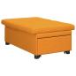 Preview: 3-in-1 Sofa-Bett ausziehbares Design in dunkelgelbem Stoff