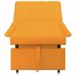 Preview: 3-in-1 Sofa-Bett ausziehbares Design in dunkelgelbem Stoff