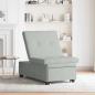 Preview: Sofa-Bett 3-in-1 Ausziehbares Design Hellgrau Samt