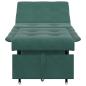 Preview: Schlafsofa 3-in-1 Auszieh-Design Dunkelgrüner Samt