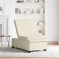 Preview: Schlafsofa 3-in-1 Ausziehbar Creme Samt