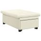 Preview: Schlafsofa 3-in-1 Ausziehbar Creme Samt
