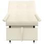 Preview: Schlafsofa 3-in-1 Ausziehbar Creme Samt