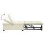 Preview: Schlafsofa 3-in-1 Ausziehbar Creme Samt