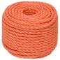 Preview: Arbeitsseil Orange 24 mm 25 m Polypropylen