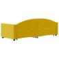 Preview: Tagesbett Ausziehbar mit Schubladen Gelb 80x200 cm Samt