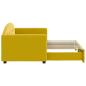 Preview: Tagesbett Ausziehbar Gelb 80x200 cm Samt