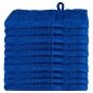 Preview: Waschhandschuhe 10 pcs Blau 15 x 21 cm Baumwolle