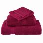 Preview: Waschhandschuhe 4 pcs Bordeaux 15 x 21 cm Baumwolle