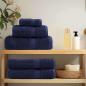Preview: ARDEBO.de - Waschhandschuhe 4 pcs Marineblau 15 x 21 cm Baumwolle