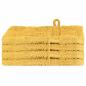 Preview: Waschhandschuhe 4 pcs Gold 15 x 21 cm Baumwolle