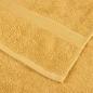 Preview: Waschhandschuhe 4 pcs Gold 15 x 21 cm Baumwolle