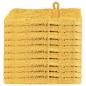 Preview: Waschhandschuhe 10 pcs Gold 15 x 21 cm Baumwolle