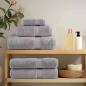 Preview: ARDEBO.de - Waschhandschuhe 4 pcs Grau 15 x 21 cm Baumwolle