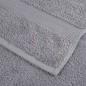 Preview: Waschhandschuhe 4 pcs Grau 15 x 21 cm Baumwolle
