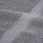 Preview: Waschhandschuhe 4 pcs Grau 15 x 21 cm Baumwolle