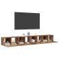 Preview: TV-Schrank-Set 4 pcs Altes Holz Mittel 30 x 60 x 30,5 cm