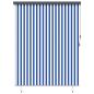 Preview: Outdoor Rollo Gestreift Verstellbar Blau und weiß 200 x 250 cm Stoff