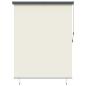 Preview: Outdoor Rollo Gestreift Verstellbar Creme 200 x 250 cm Stoff
