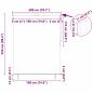 Preview: Outdoor Rollo Gestreift Verstellbar Creme 200 x 250 cm Stoff