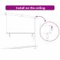Preview: Outdoor Rollo Gestreift Verstellbar Creme 200 x 250 cm Stoff