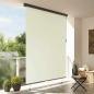 Preview: Outdoor Rollo Gestreift Verstellbar Creme 200 x 250 cm Stoff