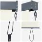 Preview: Outdoor Rollo Gestreift Verstellbar Creme 200 x 250 cm Stoff