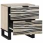 Preview: Nachttische mit Schubladen 2 pcs Walnuss 40 x 33.5 x 46 cm
