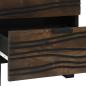 Preview: Nachttisch mit Schubladen Walnuss 40 x 33.5 x 46 cm