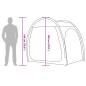 Preview: Fahrradgarage mit Dach mit Speicher Blau 218 x 156 x 180 cm