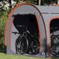 Preview: Fahrradgarage mit Dach mit Speicher mit Luftentlüftung Grau und Orange