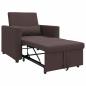 Preview: 3-in-1 Einzel-Sofabett Dunkelbraun Stoff