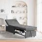 Preview: ARDEBO.de - Sofa Bett mit Rad Dunkelgrau 194 x 50 x 82 cm