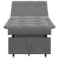 Preview: Sofa Bett mit Rad Dunkelgrau 194 x 50 x 82 cm