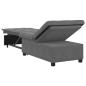 Preview: Sofa Bett mit Rad Dunkelgrau 194 x 50 x 82 cm