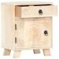 Preview: Nachttisch 40 x 30 x 50 cm Massivholz Mango