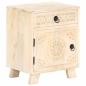 Preview: Nachttisch 40 x 30 x 50 cm Massivholz Mango