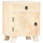 Preview: Nachttisch 40 x 30 x 50 cm Massivholz Mango