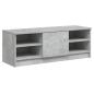 Preview: TV-Schrank Betongrau 102x35,5x36,5 cm Holzwerkstoff