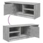 Preview: TV-Schrank Betongrau 102x35,5x36,5 cm Holzwerkstoff