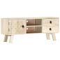 Preview: TV-Schrank 110 x 30 x 44 cm Massivholz Mango